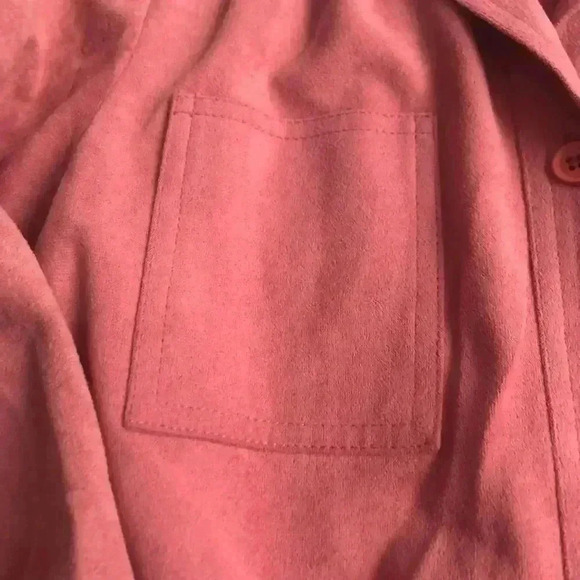 🔥sportrite🔥 | Vintage 1960’s  Arnel triacetate fabric blush pink trench coat - Picture 4 of 16